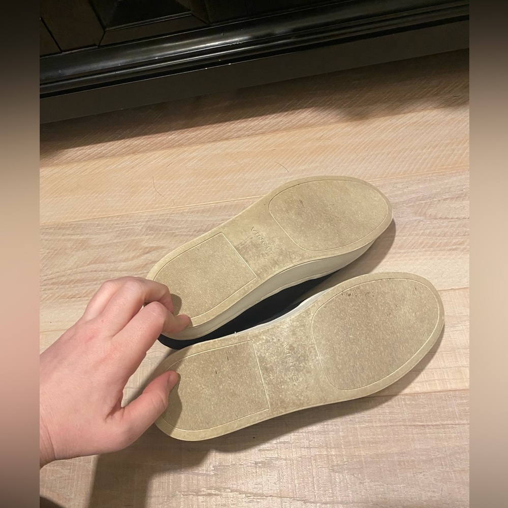 Vince Warren Black Slip-On Platform Sneakers - Picture 16 of 16